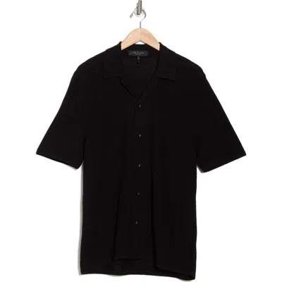 Rag & Bone Lewis Cotton Knit Camp Shirt