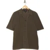 Rag & Bone Lewis Cotton Knit Camp Shirt