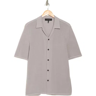 Rag & Bone Lewis Cotton Knit Camp Shirt
