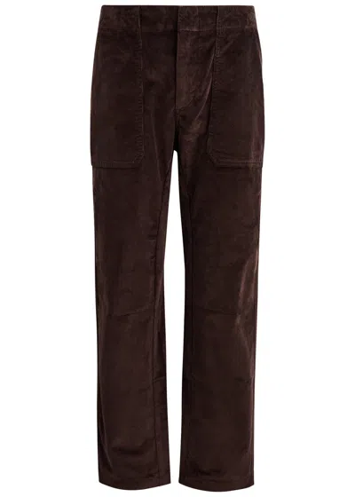 Rag & Bone Brown Leyton Trousers In Dark Brown