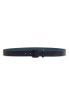Rag & Bone Liam Leather Belt In Indigo