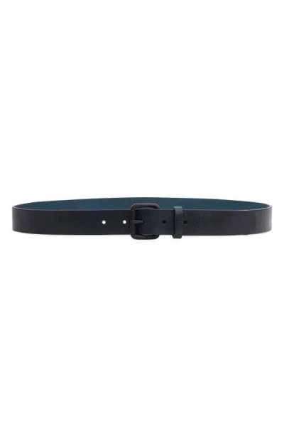 Rag & Bone Liam Leather Belt In Indigo