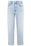 Rag & Bone Featherweight Baggy Dre Low Rise Boyfriend In Blue