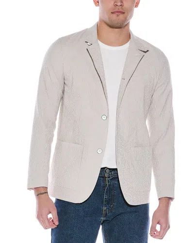 Rag & Bone Linden Seersucker Stripe Blazer In Beige