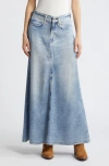 Rag & Bone Featherweight Avery Denim A-line Maxi Skirt In Mari