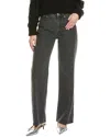 Rag & Bone Sofie Salute High-rise Wide Leg Chino Jean In Black