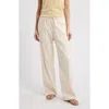 Rag & Bone Womens Ivry Logan Drawstring Stretch-linen Blend Trousers Xs In Ivory