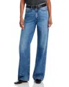 Rag & Bone Lori Mid-rise Dark Wash Wide Leg Jean In River