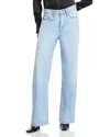 Rag & Bone Logan Featherweight Mid Rise Wide Leg Jeans In Greenport In Greenport