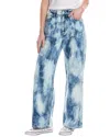 Rag & Bone Logan Indigo Watercolor Wide Leg Jean In Blue