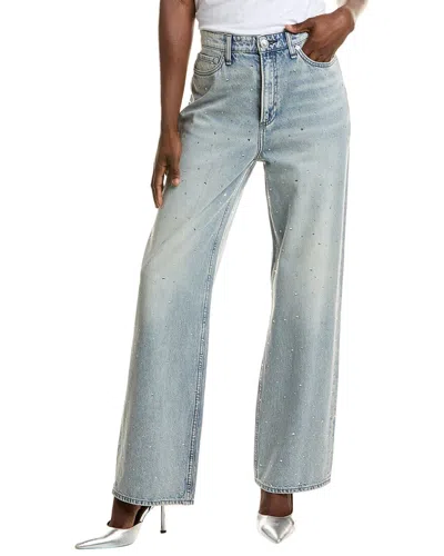 Rag & Bone Logan Misty Jewel Wide Leg Jean In Blue