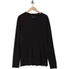 Rag & Bone Long Sleeve Crewneck T-shirt In Black