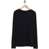 Rag & Bone Long Sleeve Crewneck T-shirt In Navy