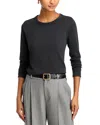 Rag & Bone Long-sleeve Crewneck Tee In Black