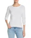 Rag & Bone Women's Perry Crewneck Long Sleeve Top In White