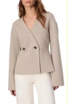 Rag & Bone Lori Wool-blend Cardigan In Oatmeal