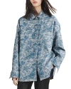 Rag & Bone Lory Denim Shirt Jacket In Denim Jacquard