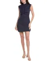 Rag & Bone Woman Mini Dress Midnight Blue Size 4 Cotton In Blue