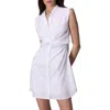 Rag & Bone Louisa Sleeveless Poplin Shirtdress In White