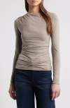 RAG & BONE RAG & BONE LUCA LONG SLEEVE SHIRRED T-SHIRT