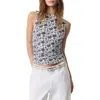 Rag & Bone Luca Printed Shirred Tank In Salute Multi