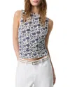 Rag & Bone Luca Printed Shirred Tank In Salute Multi