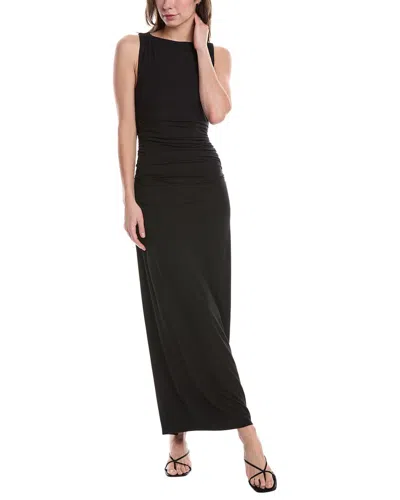 Rag & Bone Luca Shirred Maxi Dress In Black