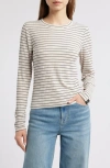 Rag & Bone Luca Stripe Long-sleeve Top In Ivory Multi