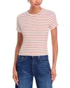 Rag & Bone Luca Striped Ribbed Baby Tee