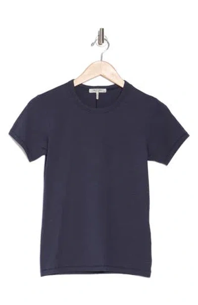 Rag & Bone Lucy Short Sleeve T-shirt In Navy