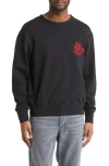 Rag & Bone Lunar New Year Embroidered Sweatshirt In Black