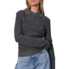 Rag & Bone Lapel Knitted Polo Shirt In Charcoal