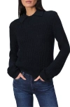 Rag & Bone Madix Wool & Alpaca Blend Sweater Polo In Navy