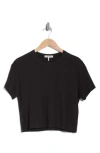 Rag & Bone Mai Boxy Crop T-shirt In Black
