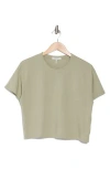 Rag & Bone Mai Boxy Crop T-shirt In Moss