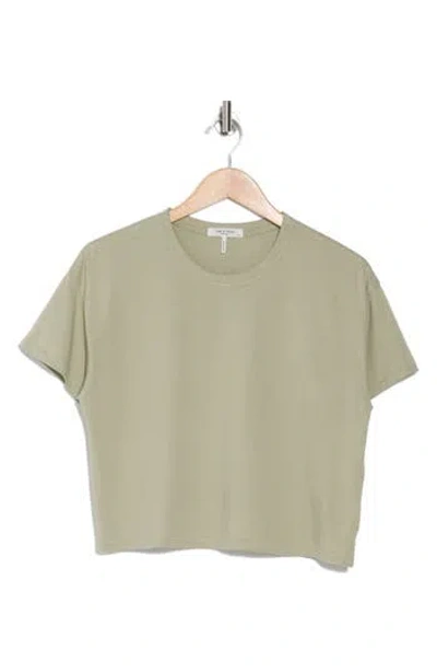 Rag & Bone Mai Boxy Crop T-shirt In Moss