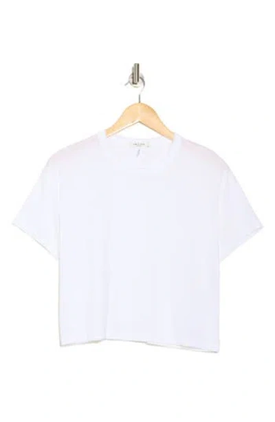 Rag & Bone Mai Boxy Crop T-shirt In White