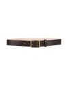 Rag & Bone Man Belt Dark Brown Size M Leather In Brown