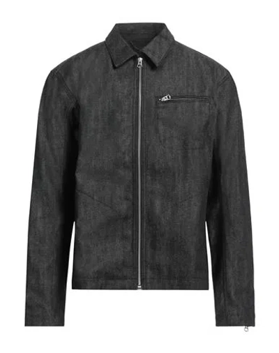 Rag & Bone Man Denim Outerwear Black Size L Cotton, Polyester