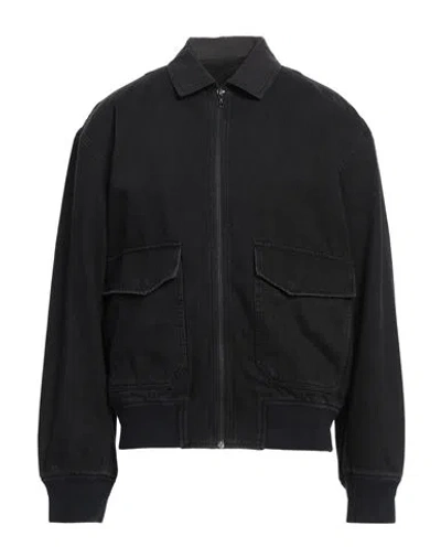 Rag & Bone Man Denim Outerwear Black Size L Cotton, Polyurethane