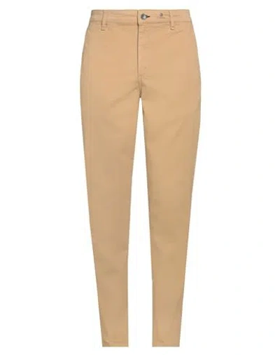 Rag & Bone Man Pants Camel Size 34 Cotton, Elastane In Beige