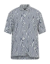 Rag & Bone Avery Printed Crepe Shirt In Blue