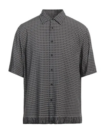 RAG & BONE RAG & BONE MAN SHIRT GREY SIZE L VISCOSE