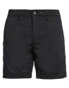 Rag & Bone Man Shorts & Bermuda Shorts Black Size 33 Cotton, Viscose, Elastane