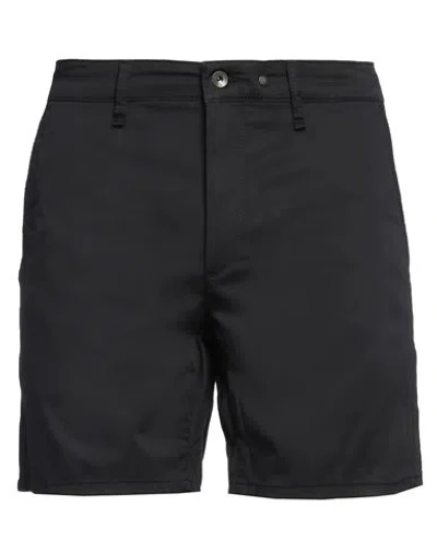 Rag & Bone Man Shorts & Bermuda Shorts Black Size 33 Cotton, Viscose, Elastane