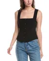 Rag & Bone Maria Wool-blend Vest In Black