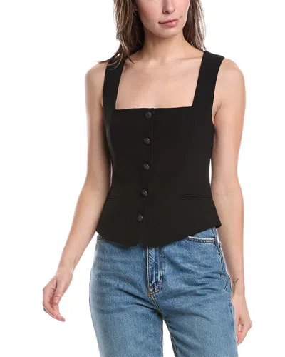 Rag & Bone Mariana Crepe Vest In Black