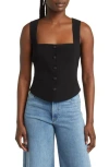 Rag & Bone Maria Wool-blend Vest In Black