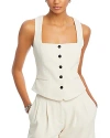 Rag & Bone Mariana Twill Vest In Ivory
