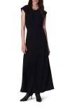 Rag & Bone Marie Crepe Dress In Black In Black